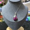 Dây chuyền bạc giọt nước Ruby in Zoisite | CADA DECOR