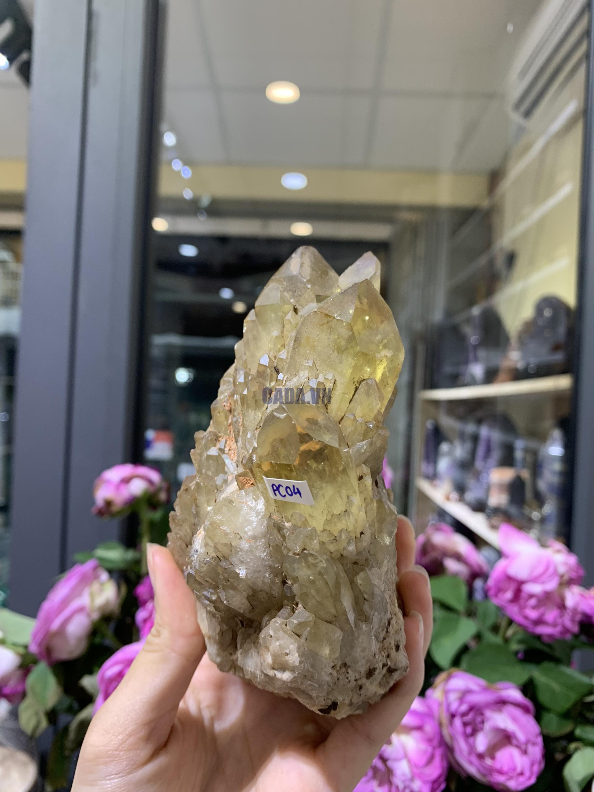 Pineapple Citrine (PC04), KL: 716GRAM – KT: 14*7CM | CADA DECOR