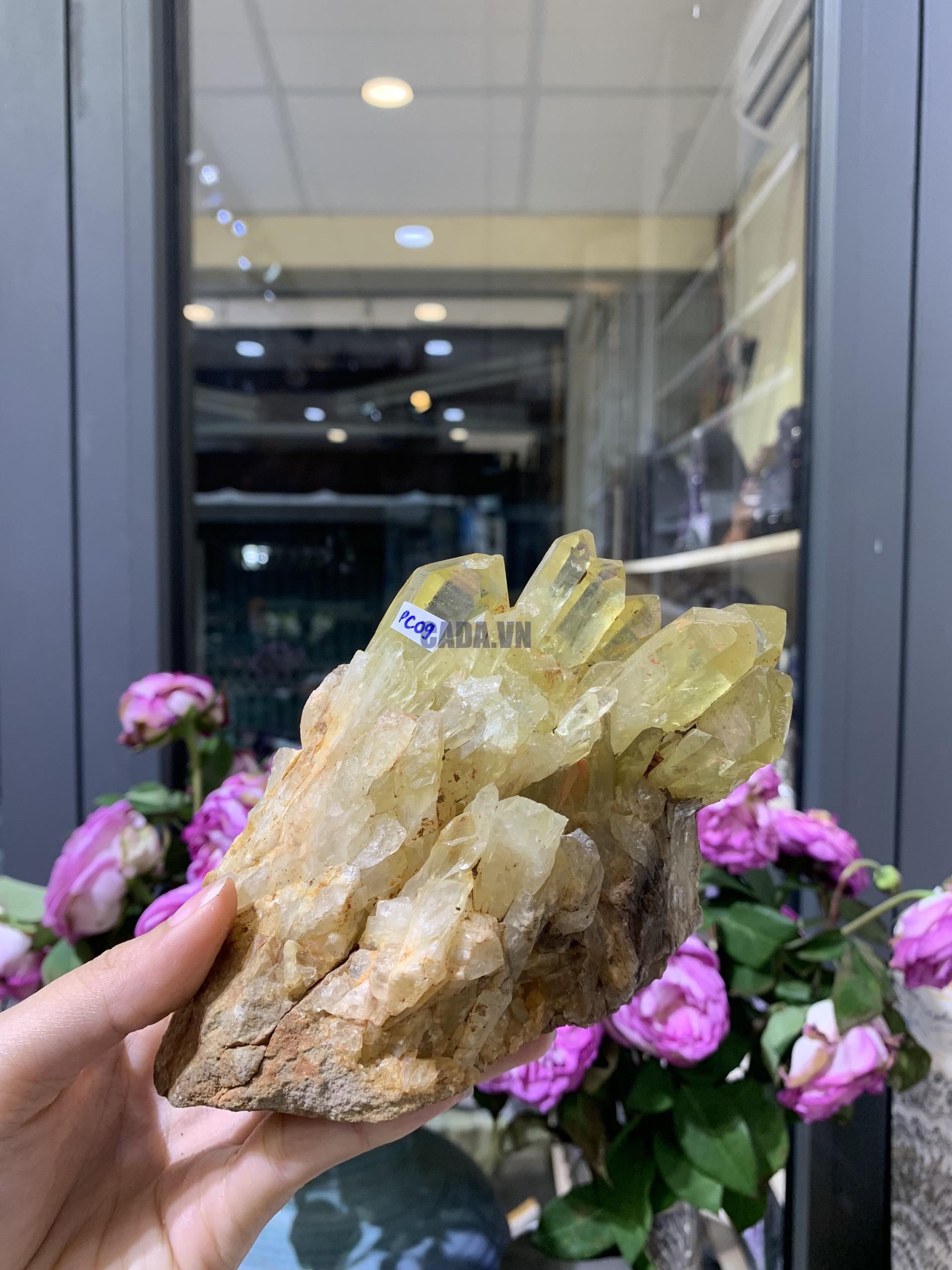 Pineapple Citrine (PC09), KL: 914GRAM – KT: 10*10CM | CADA DECOR