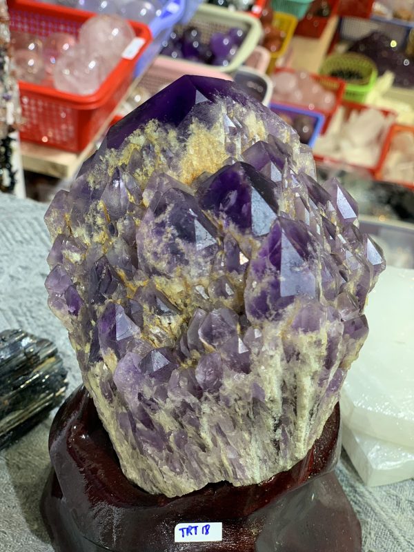 Thạch Anh Tím biến thể tháp – BAHIA AMETHYST BOUQUET (TRT18)