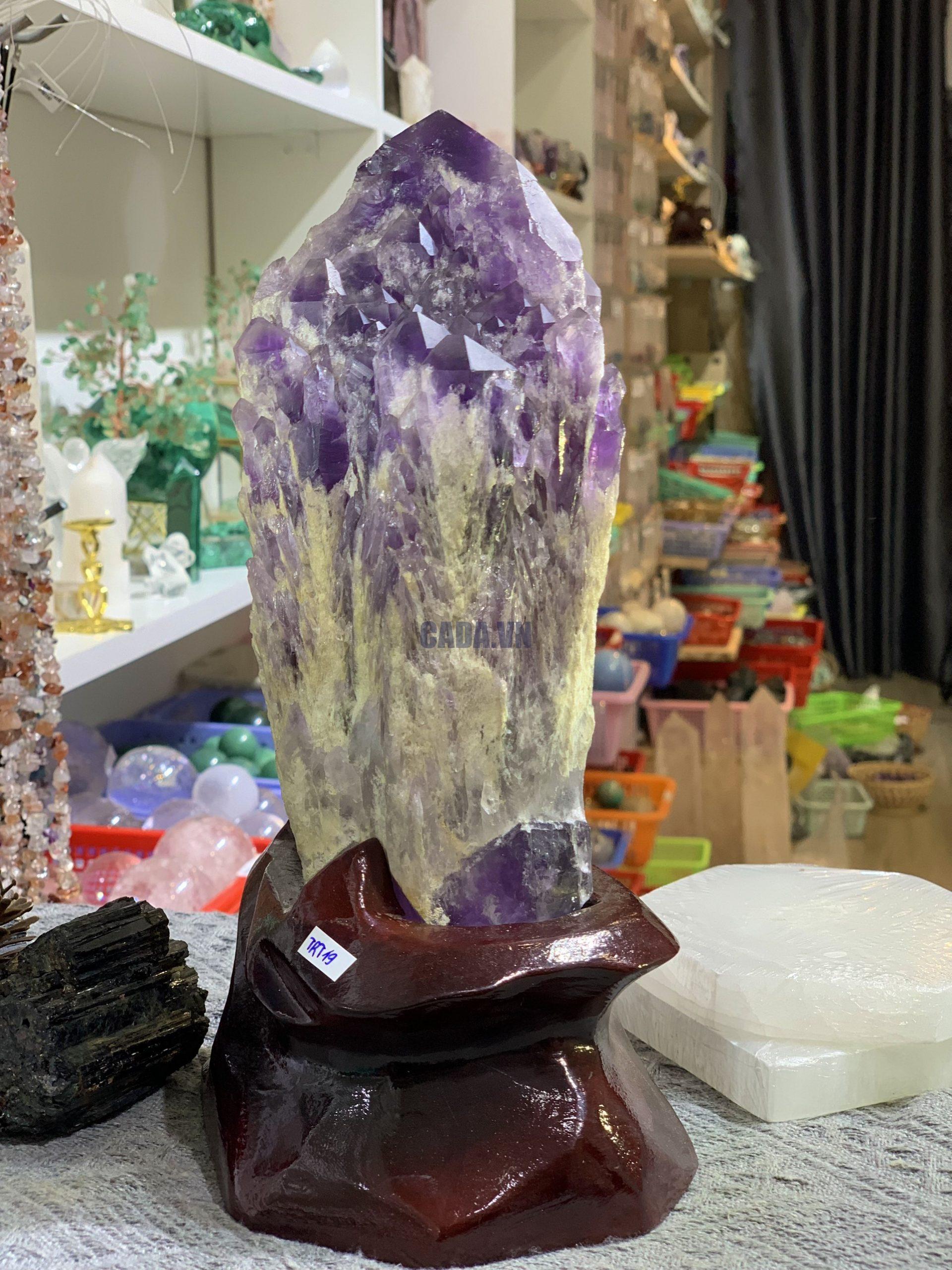 Thạch Anh Tím biến thể tháp – BAHIA AMETHYST BOUQUET (TRT19)