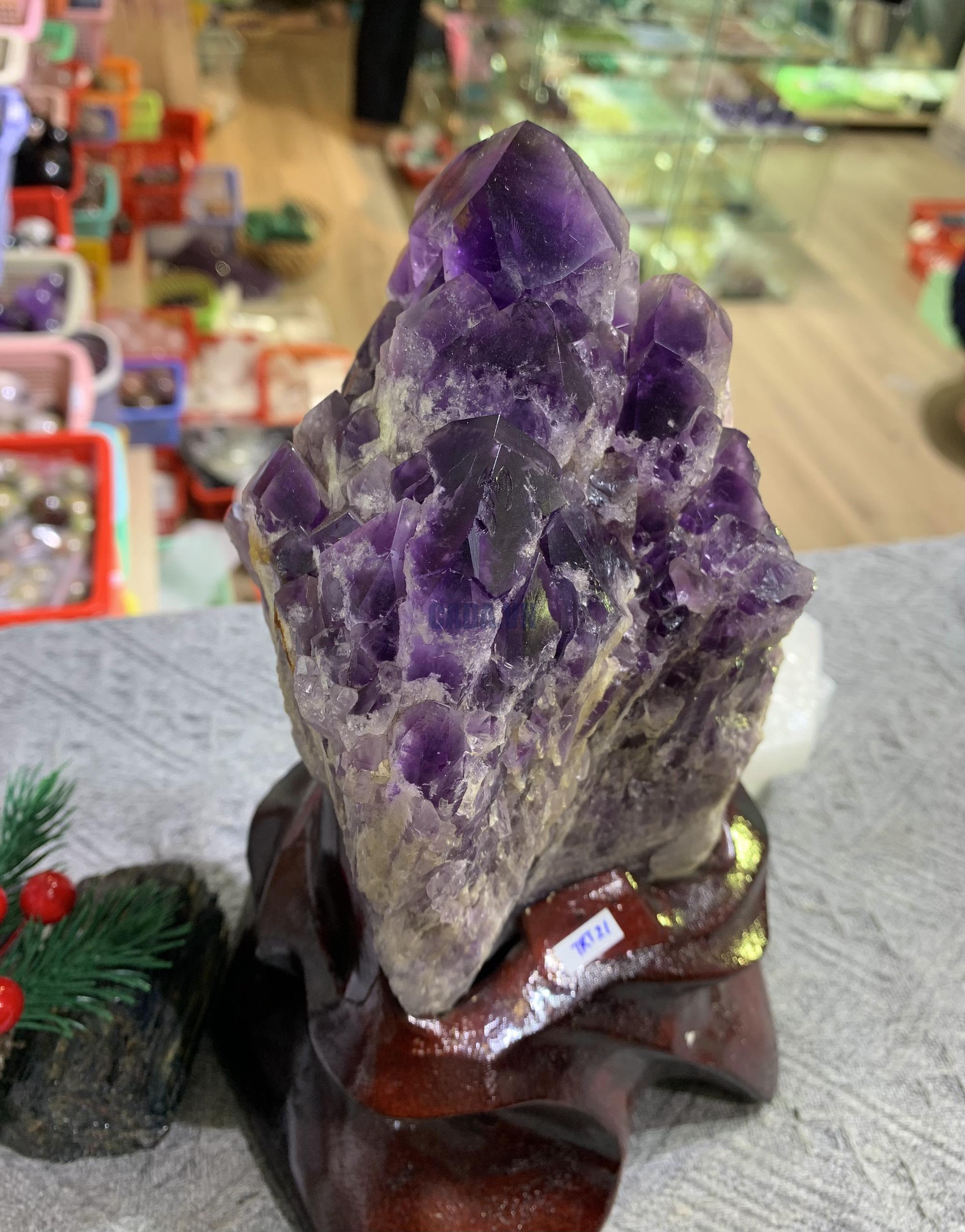 Thạch Anh Tím biến thể tháp – BAHIA AMETHYST BOUQUET (TRT21)