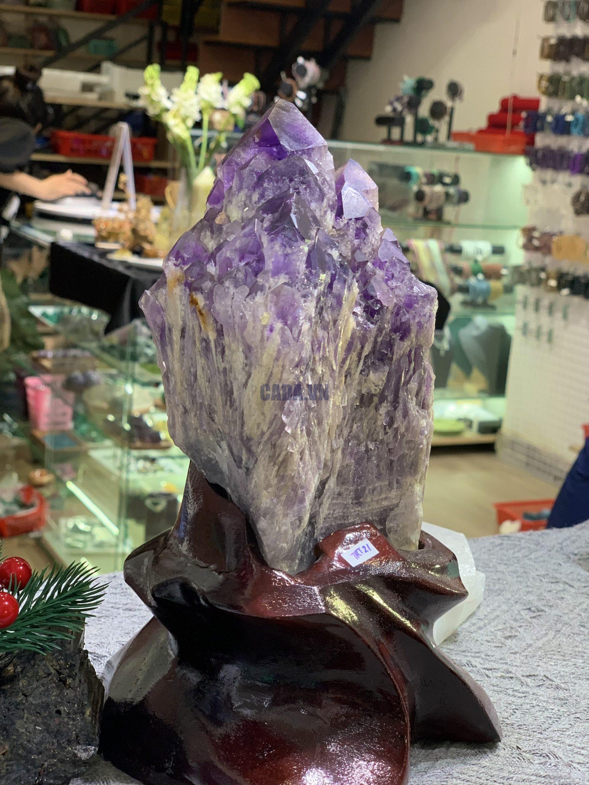 Thạch Anh Tím biến thể tháp – BAHIA AMETHYST BOUQUET (TRT21)