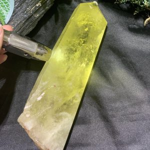 TRỤ THẠCH ANH VÀNG – KT: 23*5,5CM, KL: 1,158KG (TK105)