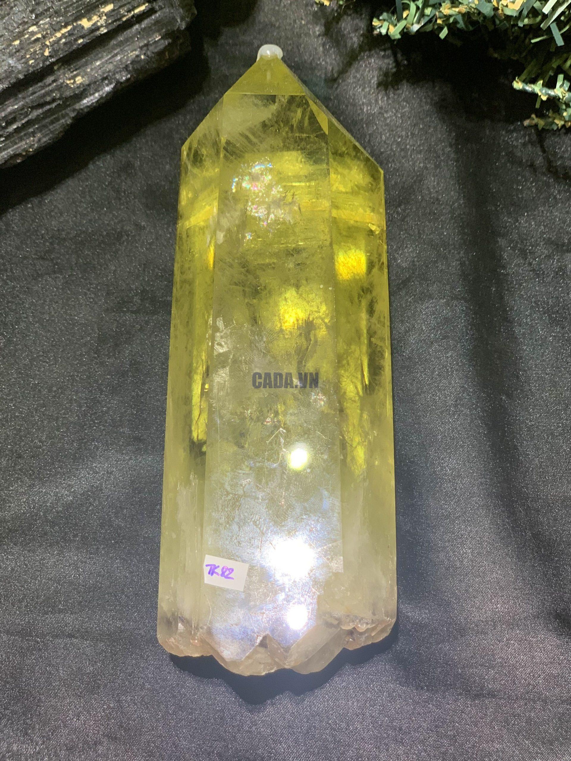 TRỤ THẠCH ANH VÀNG – KT: 17*6CM, KL: 0,792KG (TK82)