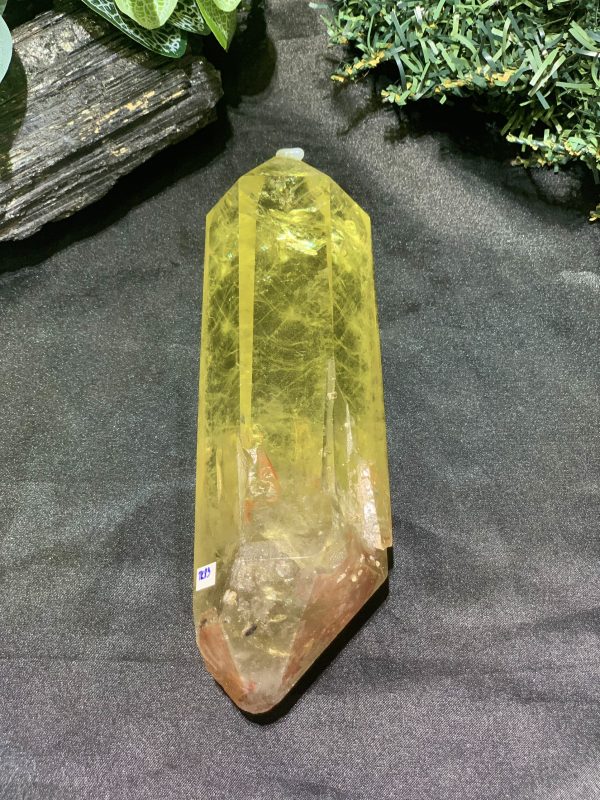 TRỤ THẠCH ANH VÀNG – KT: 19*6CM, KL: 0,756KG (TK83)