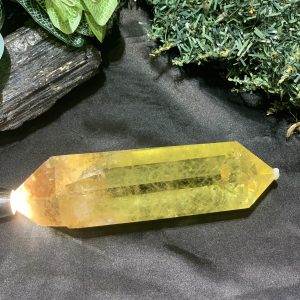 TRỤ THẠCH ANH VÀNG – KT: 19*6CM, KL: 0,756KG (TK83)