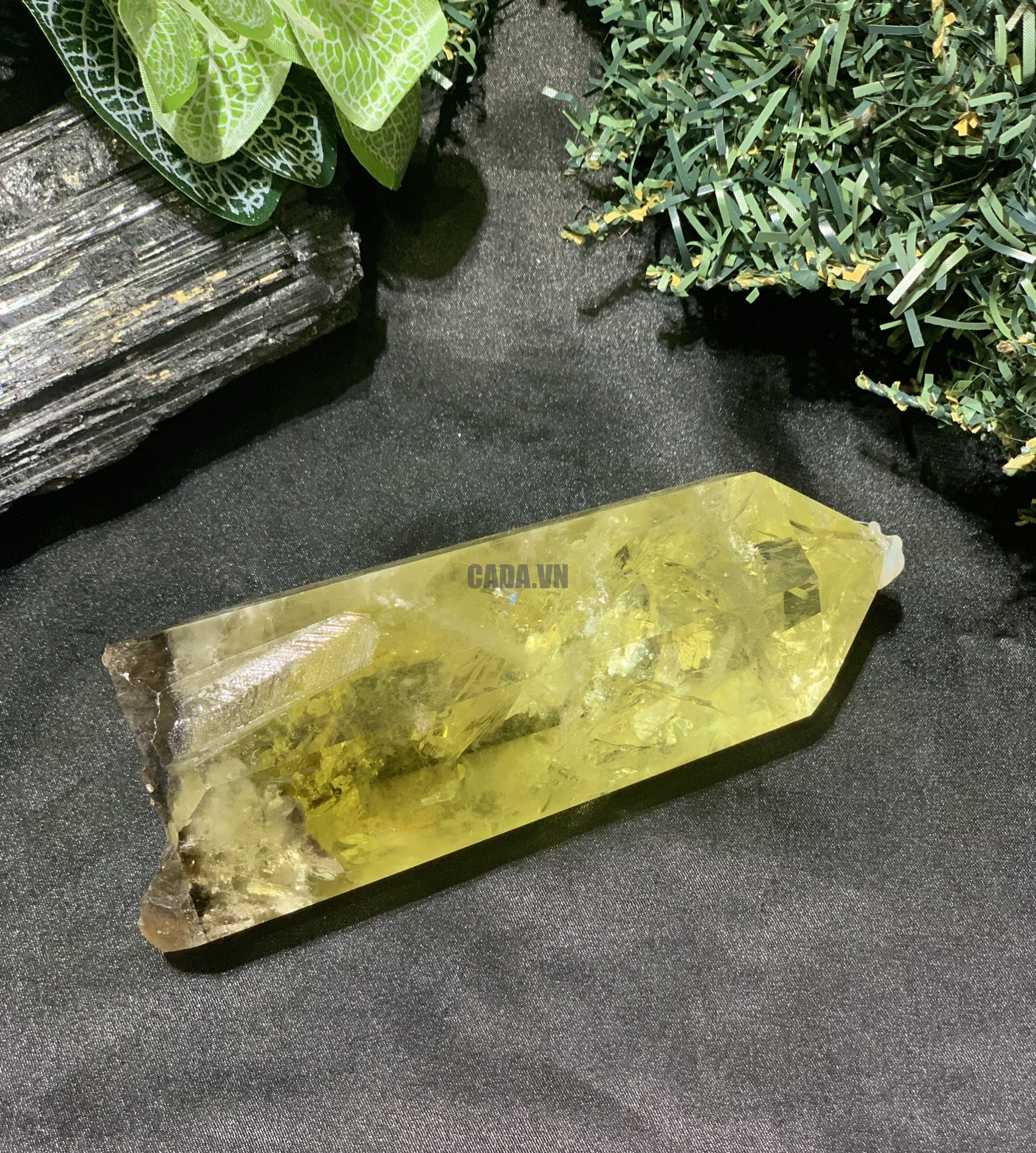 TRỤ THẠCH ANH VÀNG – KT: 13*5CM, KL: 0,484KG (TK94)