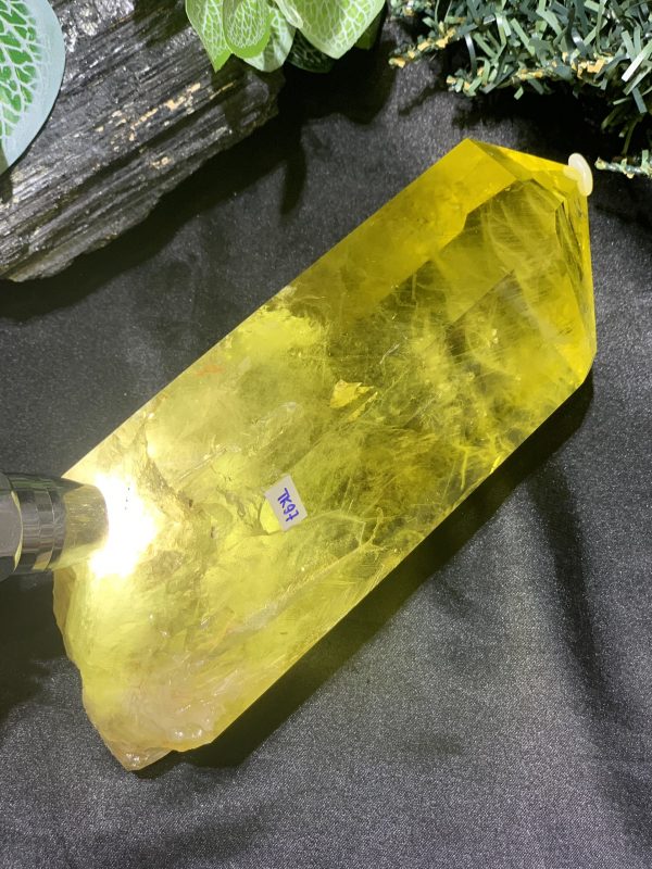 TRỤ THẠCH ANH VÀNG – KT: 20*7,5CM, KL: 1,556KG (TK97)