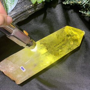 TRỤ THẠCH ANH VÀNG – KT: 19*6CM, KL: 0,908KG (TK99)