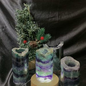 Đèn Rainbow Fluorite | Đá trang trí, sưu tầm, healing | CADA DECOR