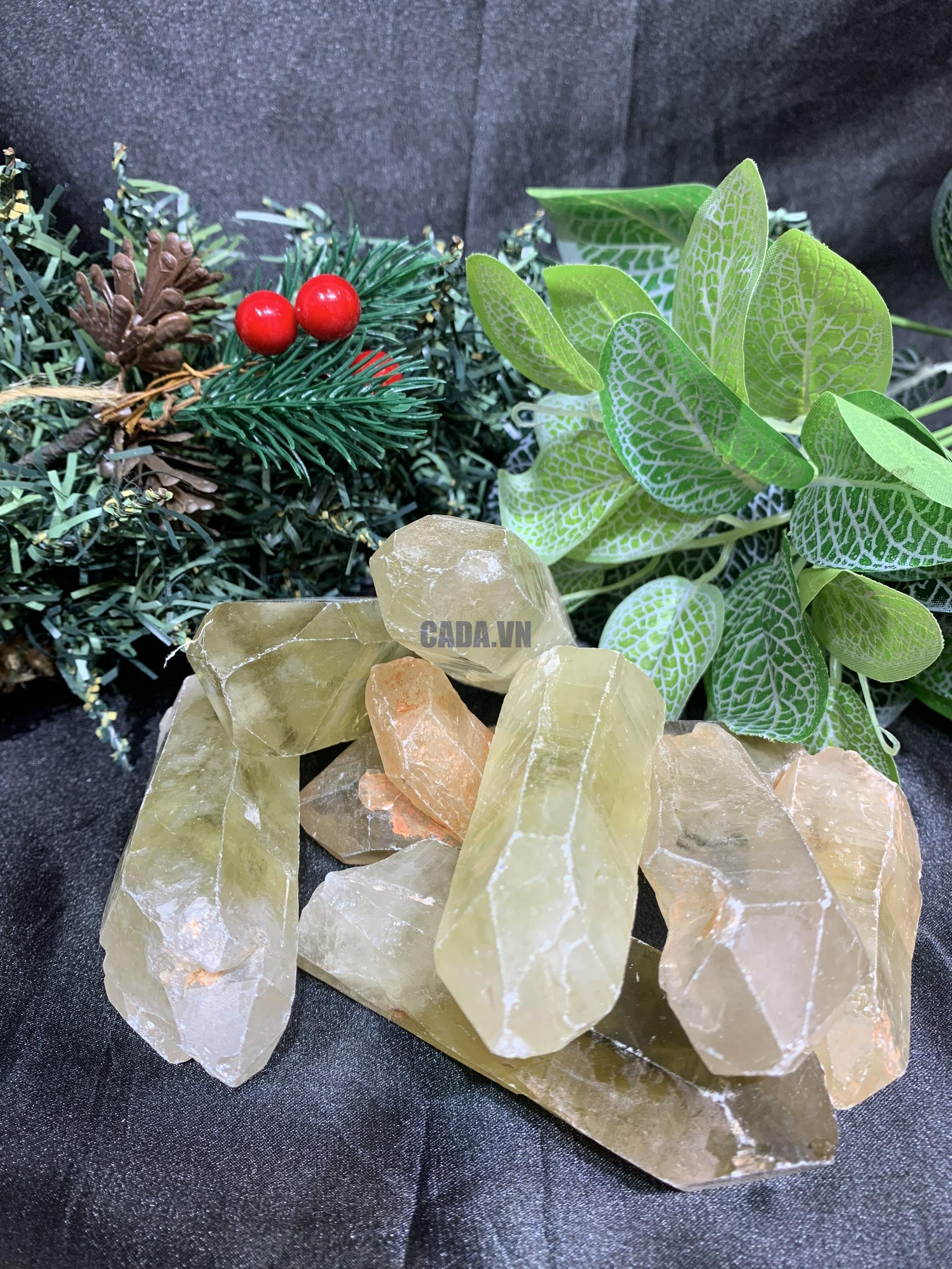 Trụ mầm thô Thạch Anh Vàng - Citrine | Đá trang trí, sưu tầm, healing | CADA DECOR