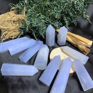 Trụ Blue Chalcedony | Đá trang trí, sưu tầm, healing | CADA DECOR