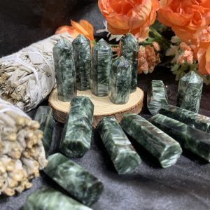 Trụ Mắt Rồng Xanh - Seraphinite | Đá trang trí, sưu tầm, healing | CADA DECOR