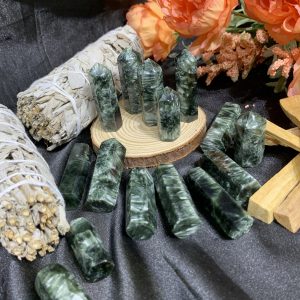 Trụ Mắt Rồng Xanh - Seraphinite | Đá trang trí, sưu tầm, healing | CADA DECOR