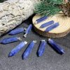 Mặt dây hình trụ đá Blue Kyanite | CADA DECOR
