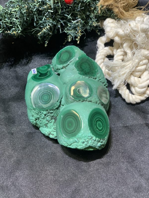 Nu Lông Công - Malachite (NLC06), KL: 1,332KG, KT: 14*11CM | CADA DECOR