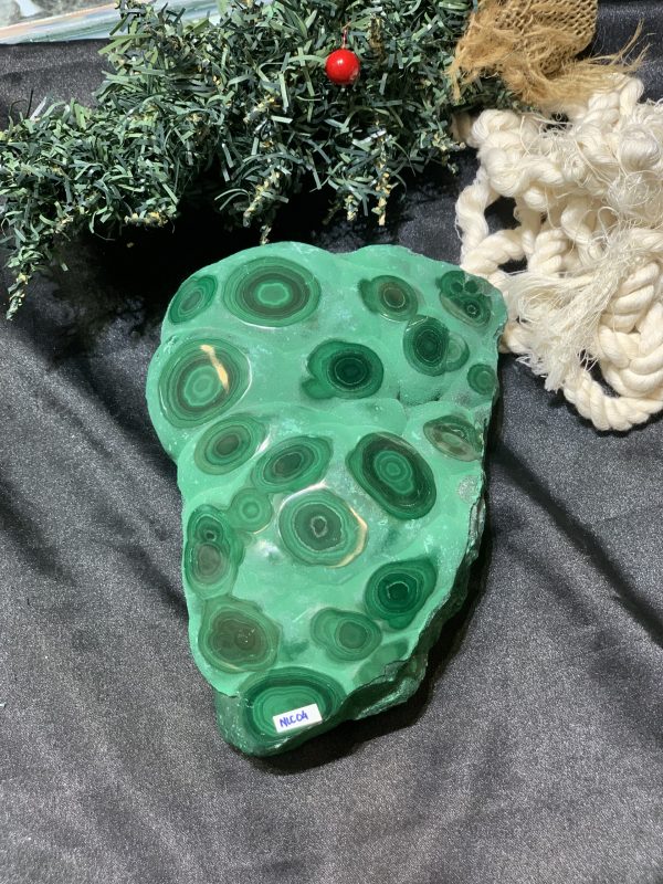 Nu Lông Công - Malachite (NLC04), KL: 2,156KG, KT: 18*12CM | CADA DECOR