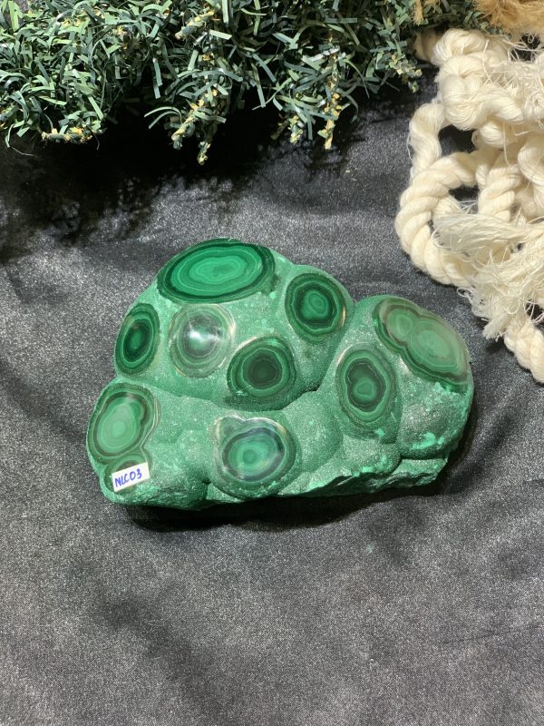 Nu Lông Công - Malachite (NLC03), KL: 0,934KG, KT: 13*8CM | CADA DECOR