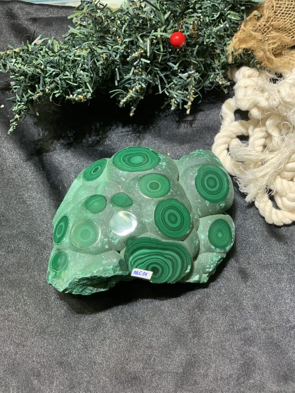 Nu Lông Công - Malachite (NLC01), KL: 1,408KG, KT: 15*10CM | CADA DECOR
