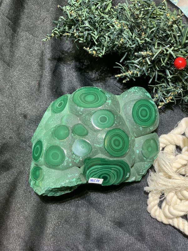 Nu Lông Công - Malachite (NLC01), KL: 1,408KG, KT: 15*10CM | CADA DECOR