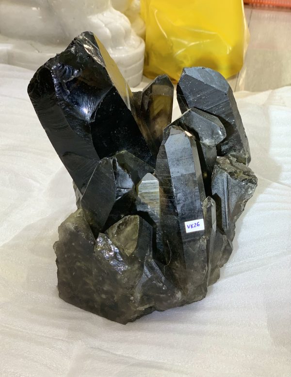 Cụm tinh thể Thạch Anh Khói Vàng – Smoky citrine quartz (VK26) | CADA DECOR