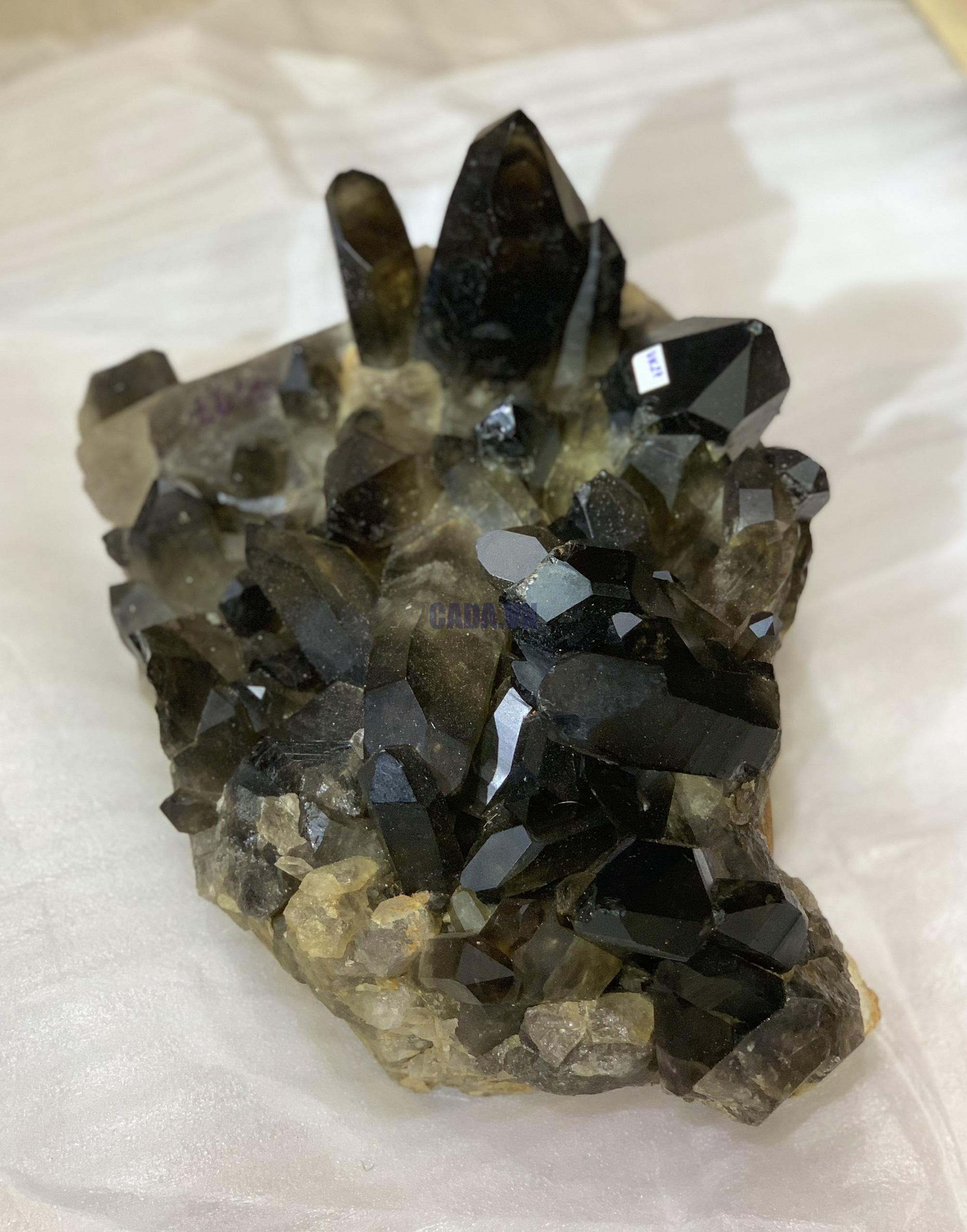 Cụm tinh thể Thạch Anh Khói Vàng – Smoky citrine quartz (VK27) | CADA DECOR