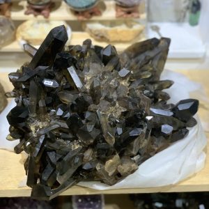 Cụm tinh thể Thạch Anh Khói Vàng – Smoky citrine quartz (VK28) | CADA DECOR