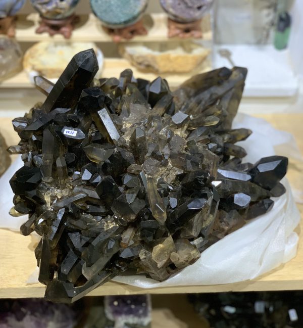 Cụm tinh thể Thạch Anh Khói Vàng – Smoky citrine quartz (VK28) | CADA DECOR