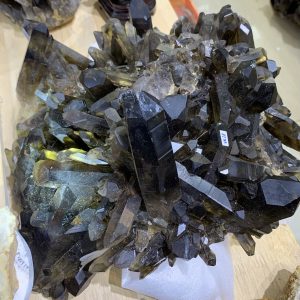 Cụm tinh thể Thạch Anh Khói Vàng – Smoky citrine quartz (VK28) | CADA DECOR