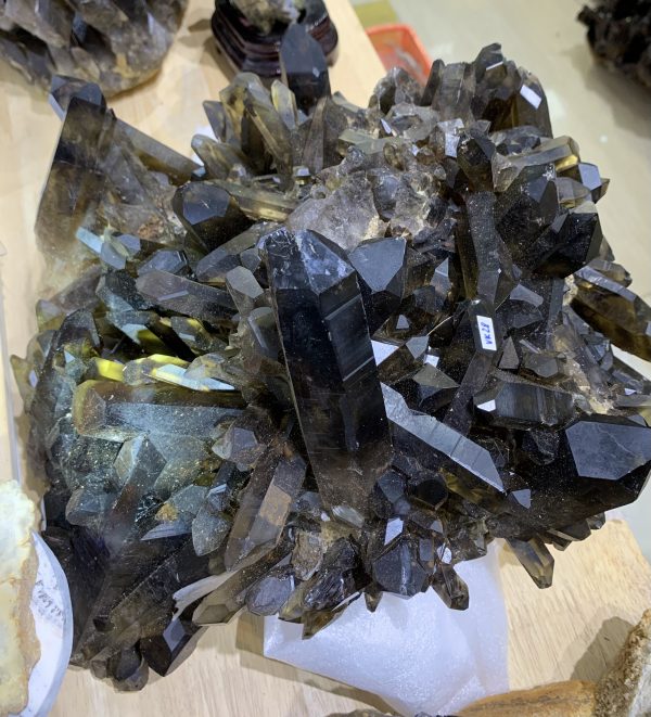 Cụm tinh thể Thạch Anh Khói Vàng – Smoky citrine quartz (VK28) | CADA DECOR