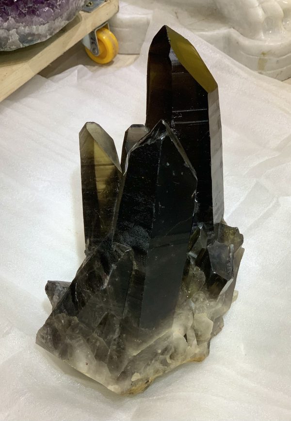Cụm tinh thể Thạch Anh Khói Vàng – Smoky citrine quartz (VK29) | CADA DECOR
