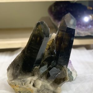 Cụm tinh thể Thạch Anh Khói Vàng – Smoky citrine quartz (VK29) | CADA DECOR