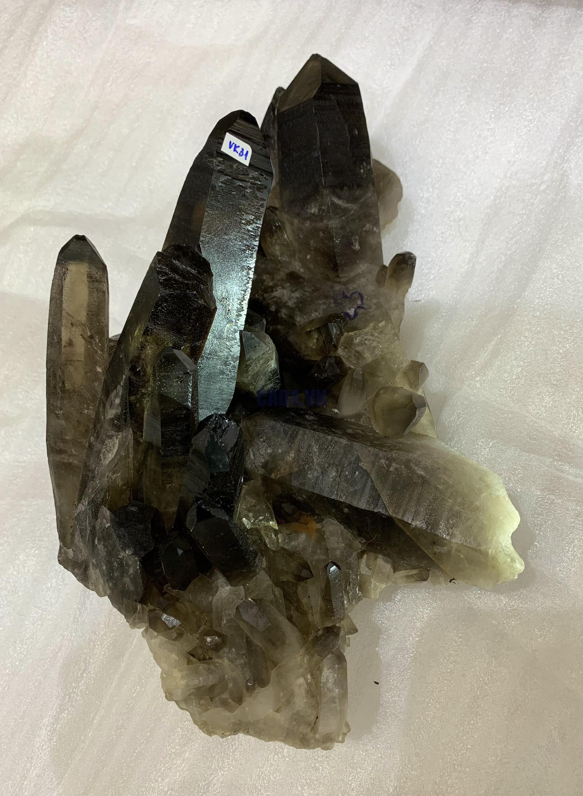Cụm tinh thể Thạch Anh Khói Vàng – Smoky citrine quartz (VK31) | CADA DECOR