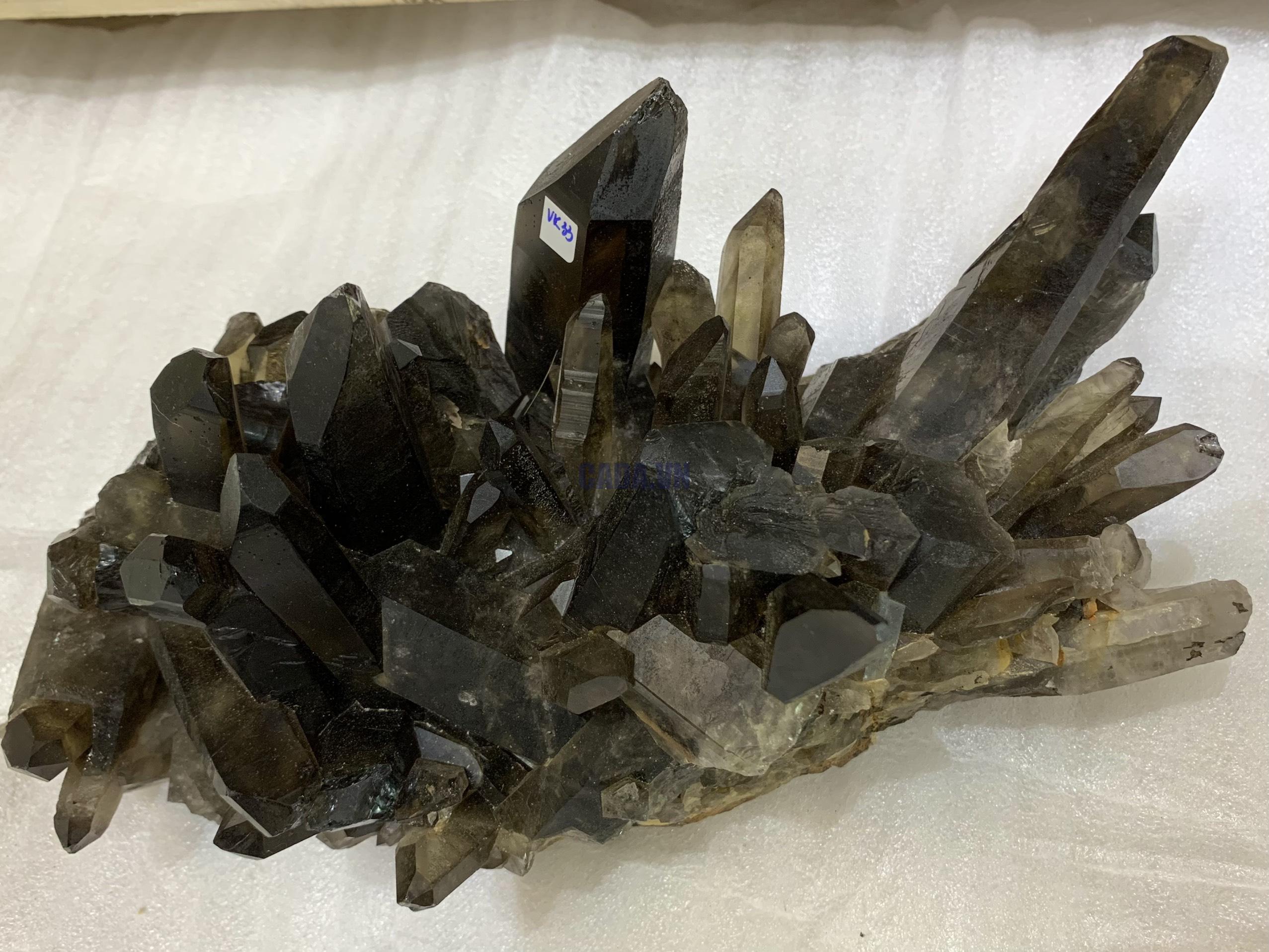 Cụm tinh thể Thạch Anh Khói Vàng – Smoky citrine quartz (VK33) | CADA DECOR