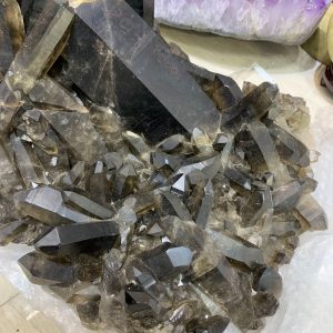 Cụm tinh thể Thạch Anh Khói Vàng – Smoky citrine quartz (VK34) | CADA DECOR