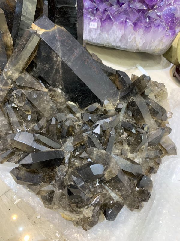Cụm tinh thể Thạch Anh Khói Vàng – Smoky citrine quartz (VK34) | CADA DECOR