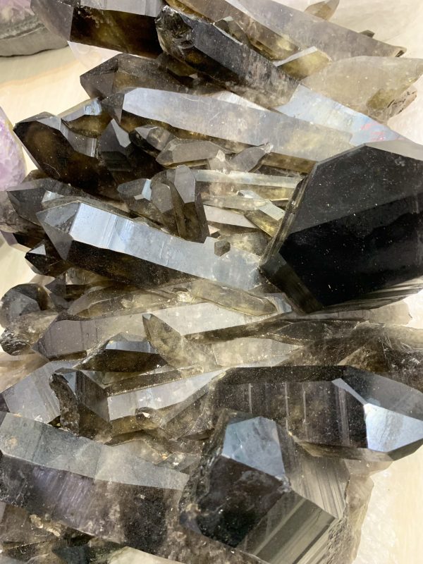 Cụm tinh thể Thạch Anh Khói Vàng – Smoky citrine quartz (VK38) | CADA DECOR