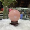 Bi cầu Thạch Anh Hồng sao – Rose Quartz Sphere (BH231), ĐK: 8,9CM, KL: 1,032KG