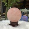 Bi cầu Thạch Anh Hồng sao – Rose Quartz Sphere (BH233), ĐK: 9,2CM, KL: 1,142KG