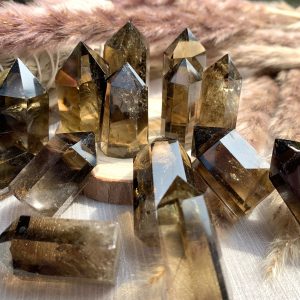 Trụ thạch anh khói mini - Smoky quartz