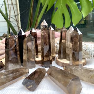 Trụ thạch anh khói trong - Smoky quartz | CADA DECOR