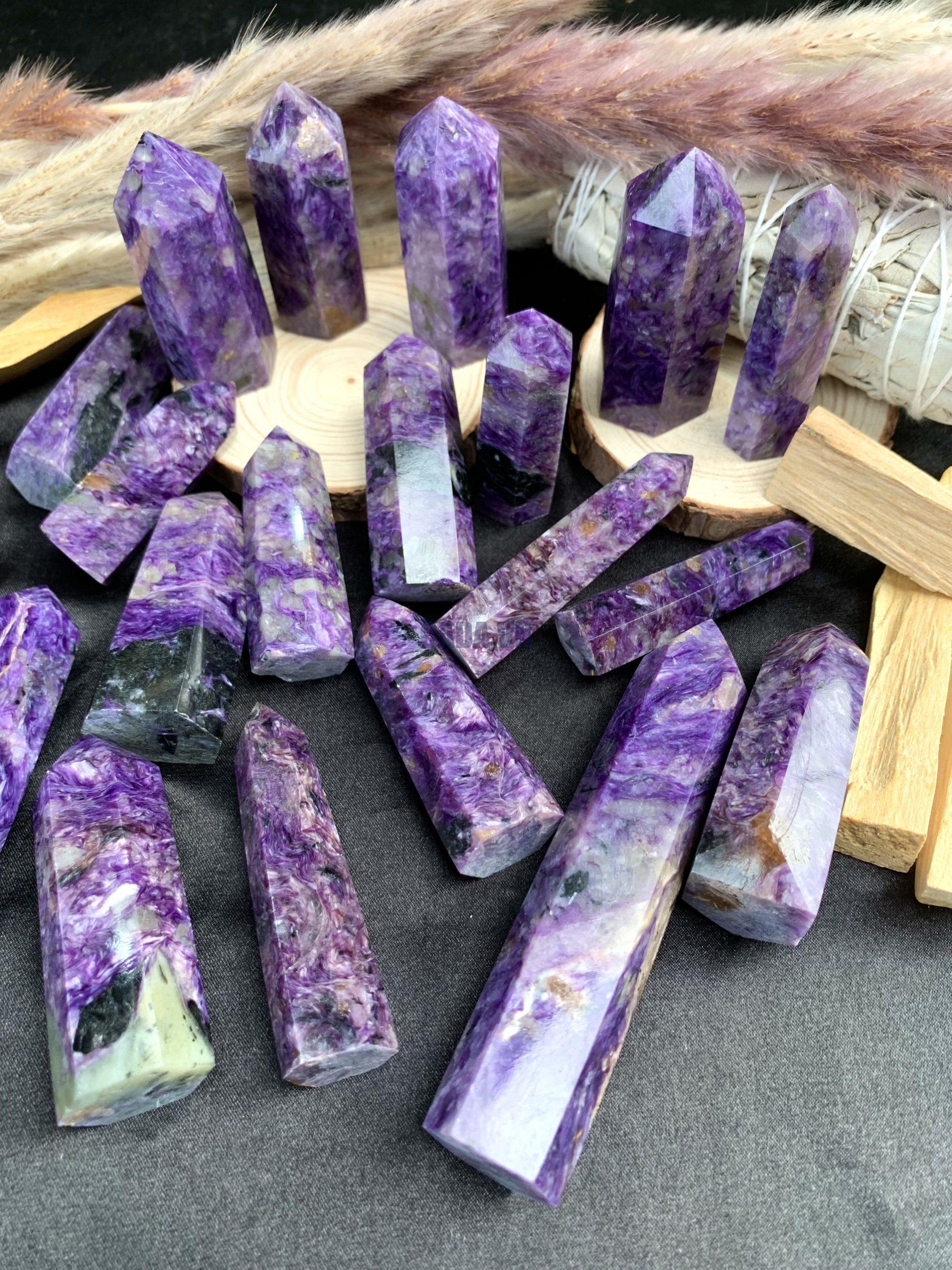 Trụ mắt rồng - Charoite | CADA DECOR