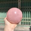 Bi cầu Thạch Anh Hồng sao – Rose Quartz Sphere (BH227), ĐK: 9,2CM, KL: 1,162KG