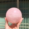 Bi cầu Thạch Anh Hồng sao – Rose Quartz Sphere (BH227), ĐK: 9,2CM, KL: 1,162KG