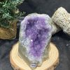 HỐC THẠCH ANH TÍM NHỎ – SMALL AMETHYST GEODE (TV428), KL: 0,508KG, KT: 5,6*8,3CM