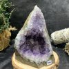HỐC THẠCH ANH TÍM NHỎ – SMALL AMETHYST GEODE (TV417), KL: 0,708KG, KT: 7,5*13CM