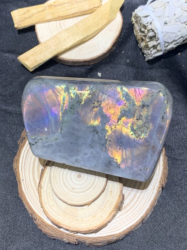 ĐÁ XÀ CỪ – HẮC NGUYỆT QUANG – Labradorite (XC227) – KL: 530GRAM