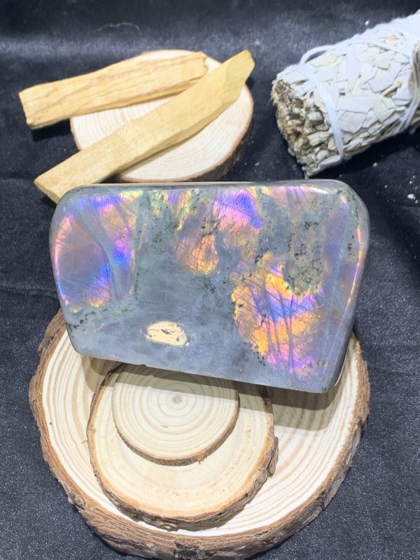 ĐÁ XÀ CỪ – HẮC NGUYỆT QUANG – Labradorite (XC227) – KL: 530GRAM