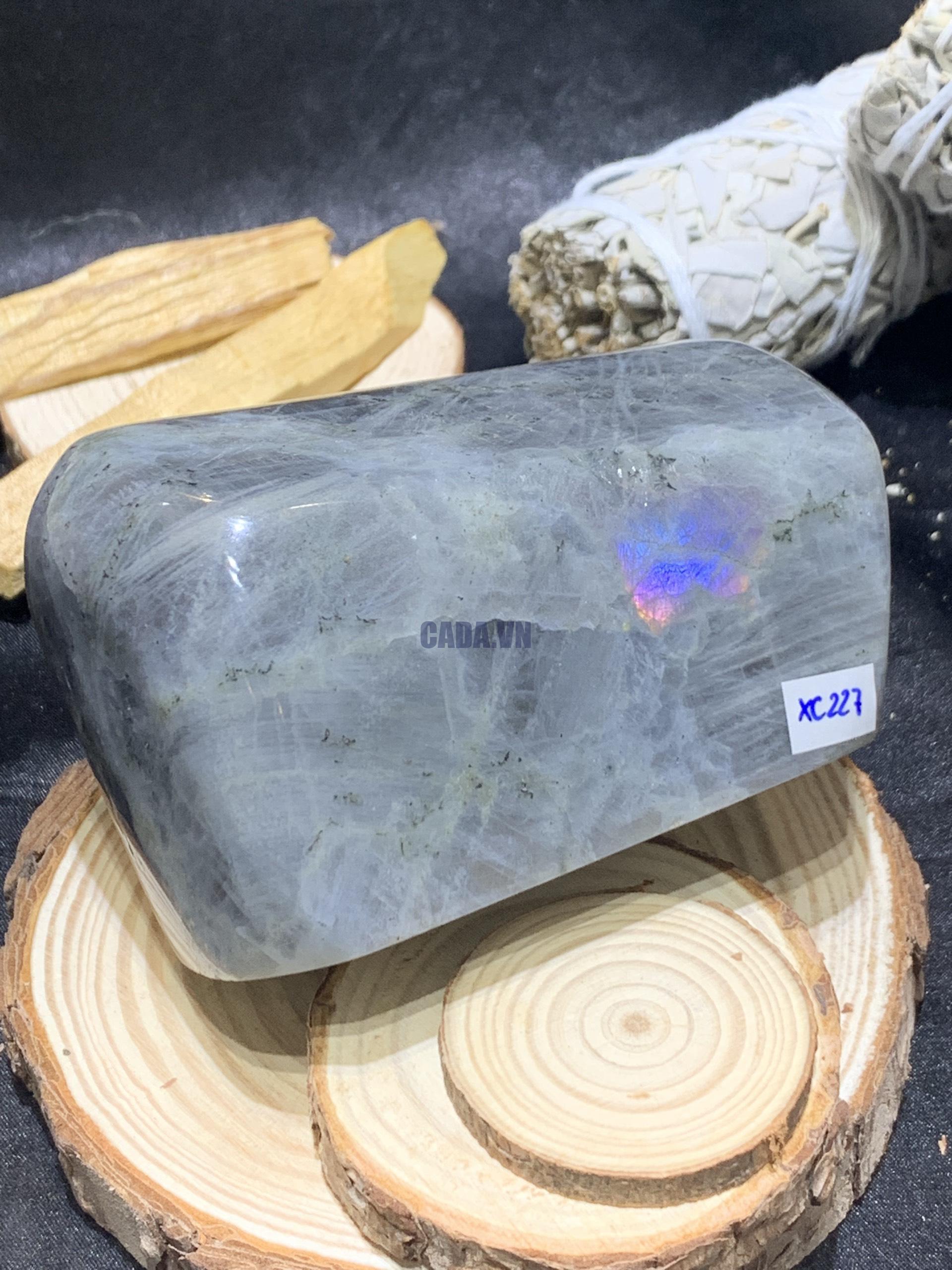 ĐÁ XÀ CỪ – HẮC NGUYỆT QUANG – Labradorite (XC227) – KL: 530GRAM